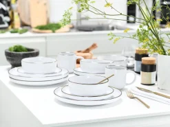 Creatable Geschirrset|Nordic Festive - Kombiservice 16-tlg - Schwarz