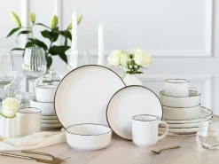 Creatable Geschirrset|Nordic Festive - Kombiservice 16-tlg - Schwarz