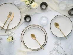 Creatable Geschirrset|Nordic Festive - Tafelservice 12-tlg - Schwarz
