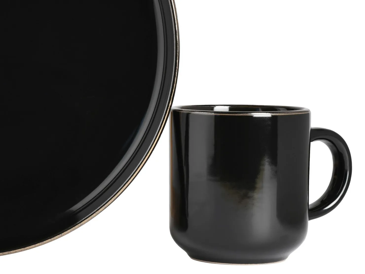 Creatable Geschirrset|Nordic Festive - Tafelservice 12-tlg - Schwarz