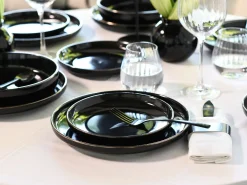 Creatable Geschirrset|Teller|Nordic Festive - Tellerset 18-tlg - Schwarz