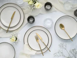 Creatable Geschirrset|Teller|Nordic Festive - Tellerset 18-tlg - Schwarz