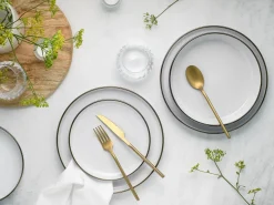 Creatable Geschirrset|Teller|Nordic Festive - Tellerset 18-tlg - Schwarz