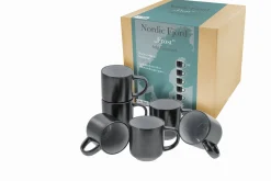 Creatable Becher & Tassen|Geschirrset|Nordic Fjord - Kaffeebecher 6-tlg - beige