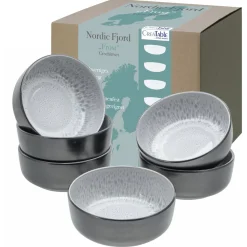 Creatable Bowls & Schüsseln|Geschirrset|Nordic Fjord - Müslischale 6-tlg - beige