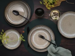 Creatable Geschirrset|Teller|Nordic Fjord - Tellerset 18-tlg - beige