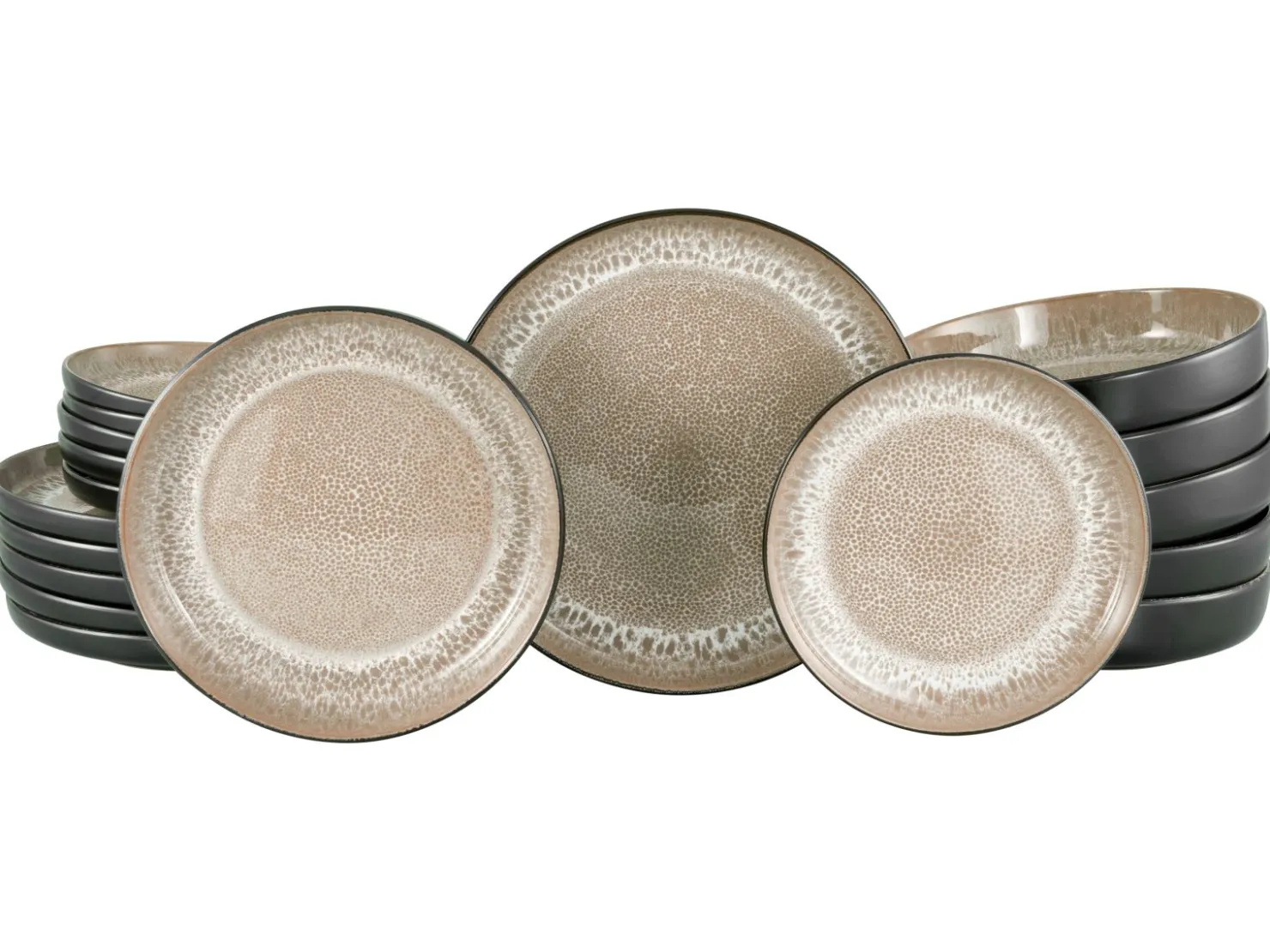 Creatable Geschirrset|Teller|Nordic Fjord - Tellerset 18-tlg - beige