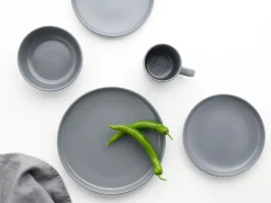 Creatable Geschirrset|Nordic - Kombiservice 16-tlg - Cool Black Grey