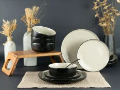 Creatable Geschirrset|Teller|Nordic - Tellerset 12-tlg - Cool Black