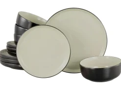 Creatable Geschirrset|Teller|Nordic - Tellerset 12-tlg - Cool Black