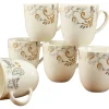 Creatable Becher & Tassen|Geschirrset|Palacio - Kaffeebecher 6-tlg - Creme