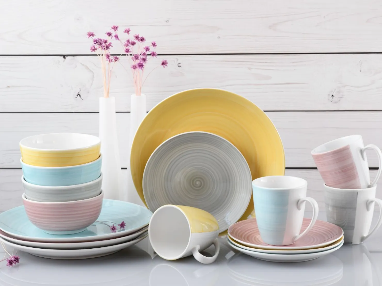 Creatable Geschirrset|Pastello - Kombiservice 16-tlg - bunt