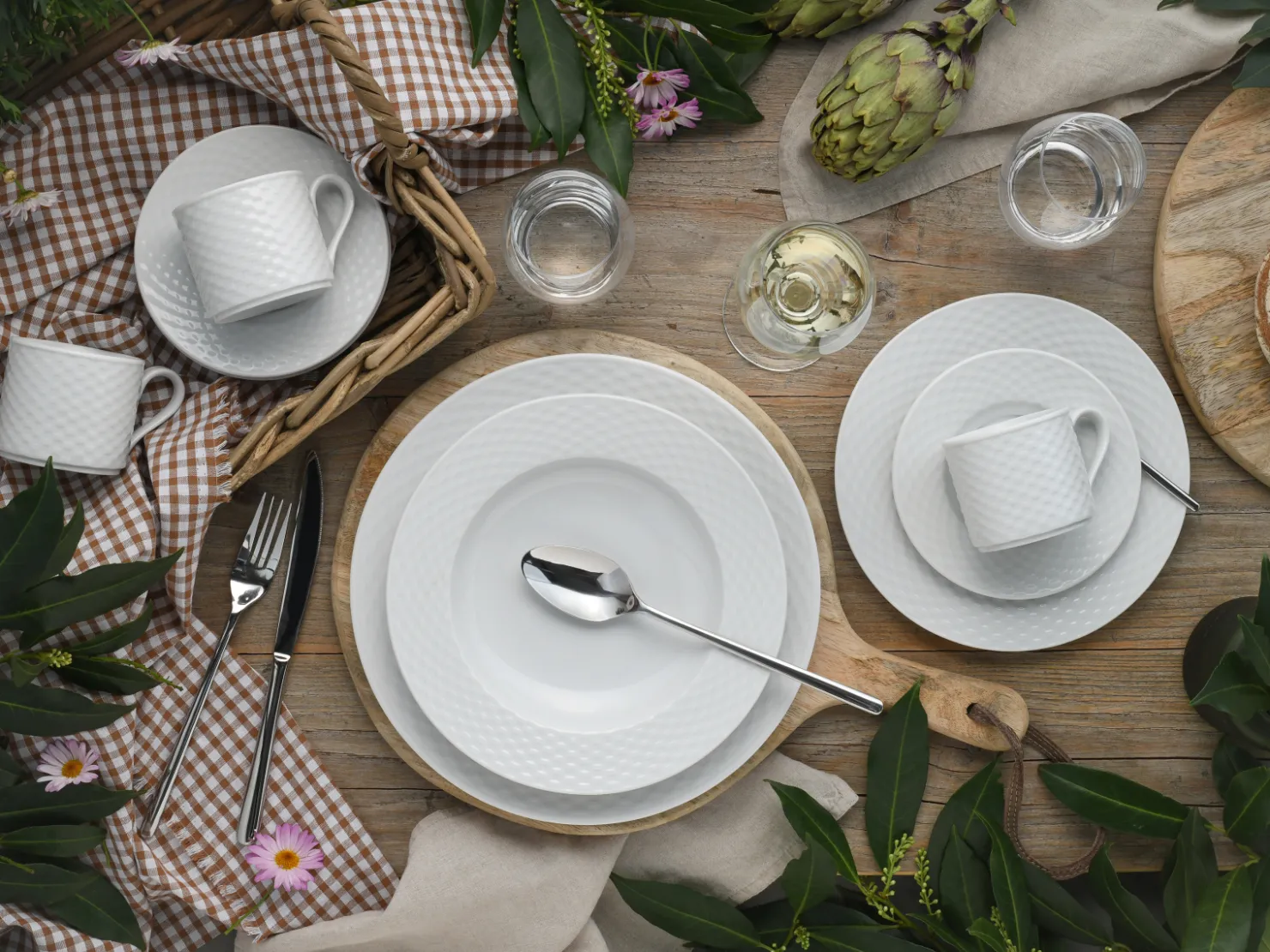 Creatable Geschirrset|Polo - Kombiservice 30-tlg - Weiss