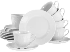 Creatable Geschirrset|Rokoko - Kaffeeservice 18-tlg - Weiss