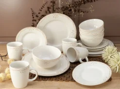 Creatable Geschirrset|Romantic Vintage - Kombiservice 16-tlg - creme