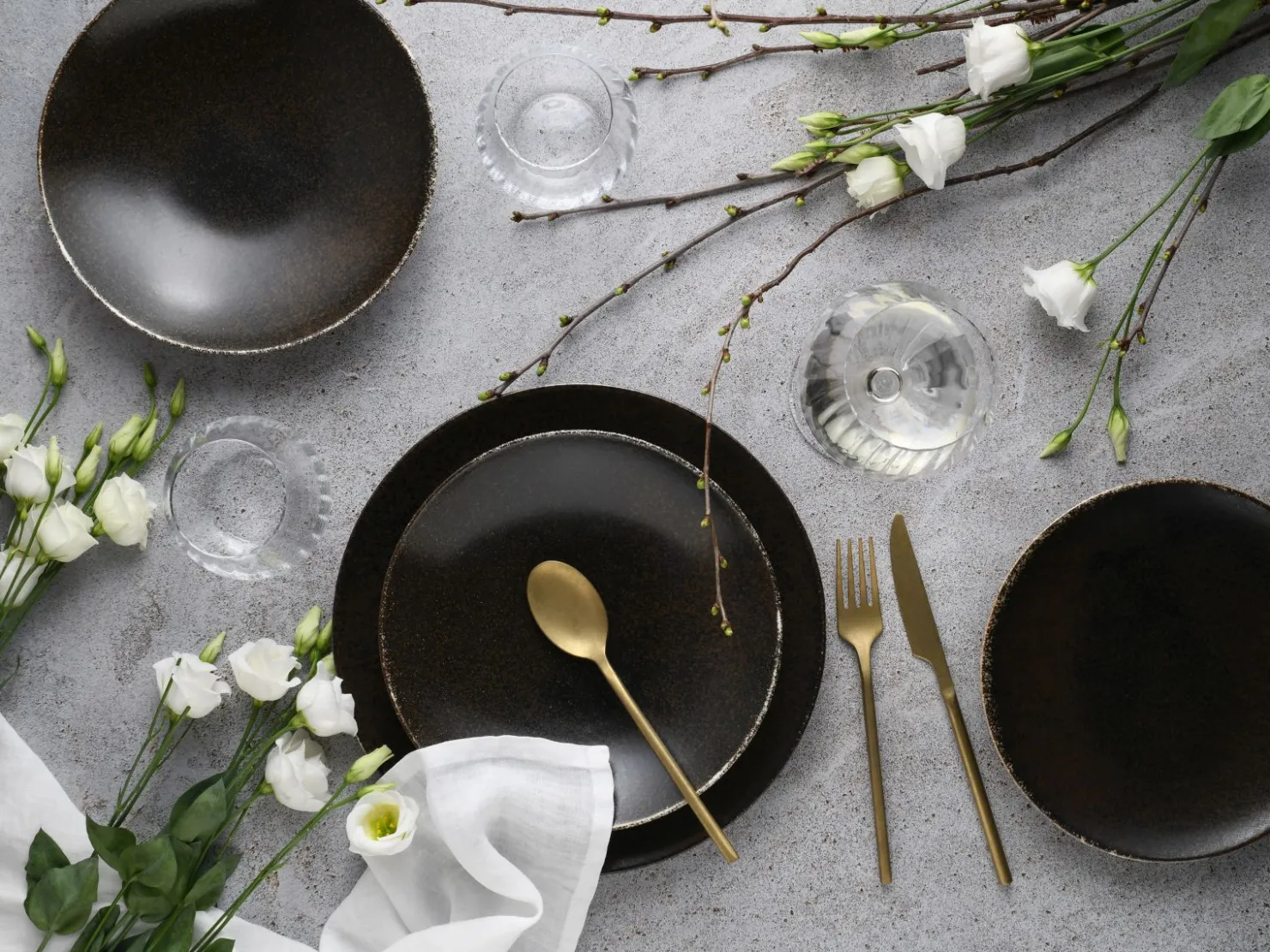 Creatable Geschirrset|Teller|Rusty - Tellerset 12-tlg - braun