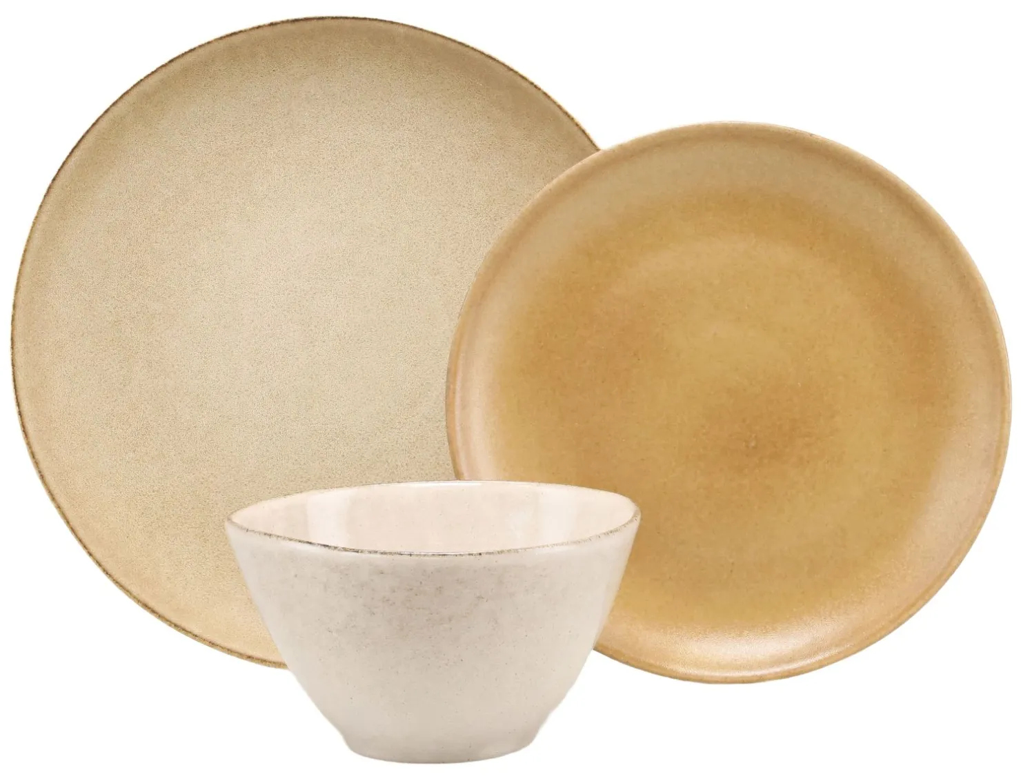 Creatable Geschirrset|Sahara - Kombiservice 3-tlg - Sand