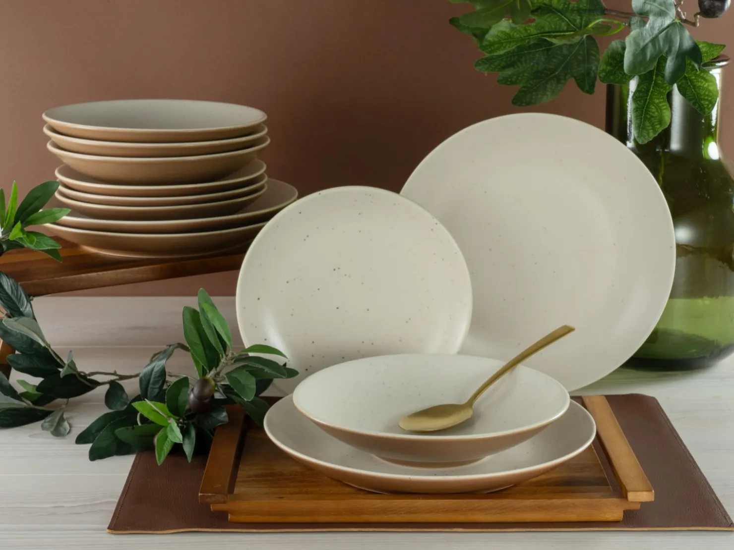 Creatable Geschirrset|Teller|Sand Dunes - Tellerset 12-tlg - creme