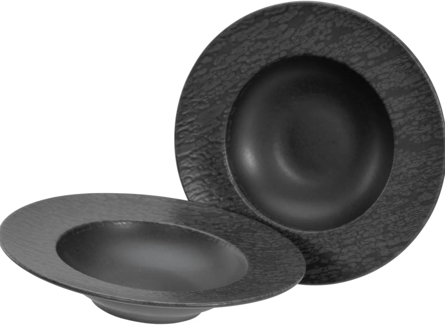 Creatable Pizza & Pasta|Geschirrset|Schiefer - Pastateller 2-tlg - Schwarz