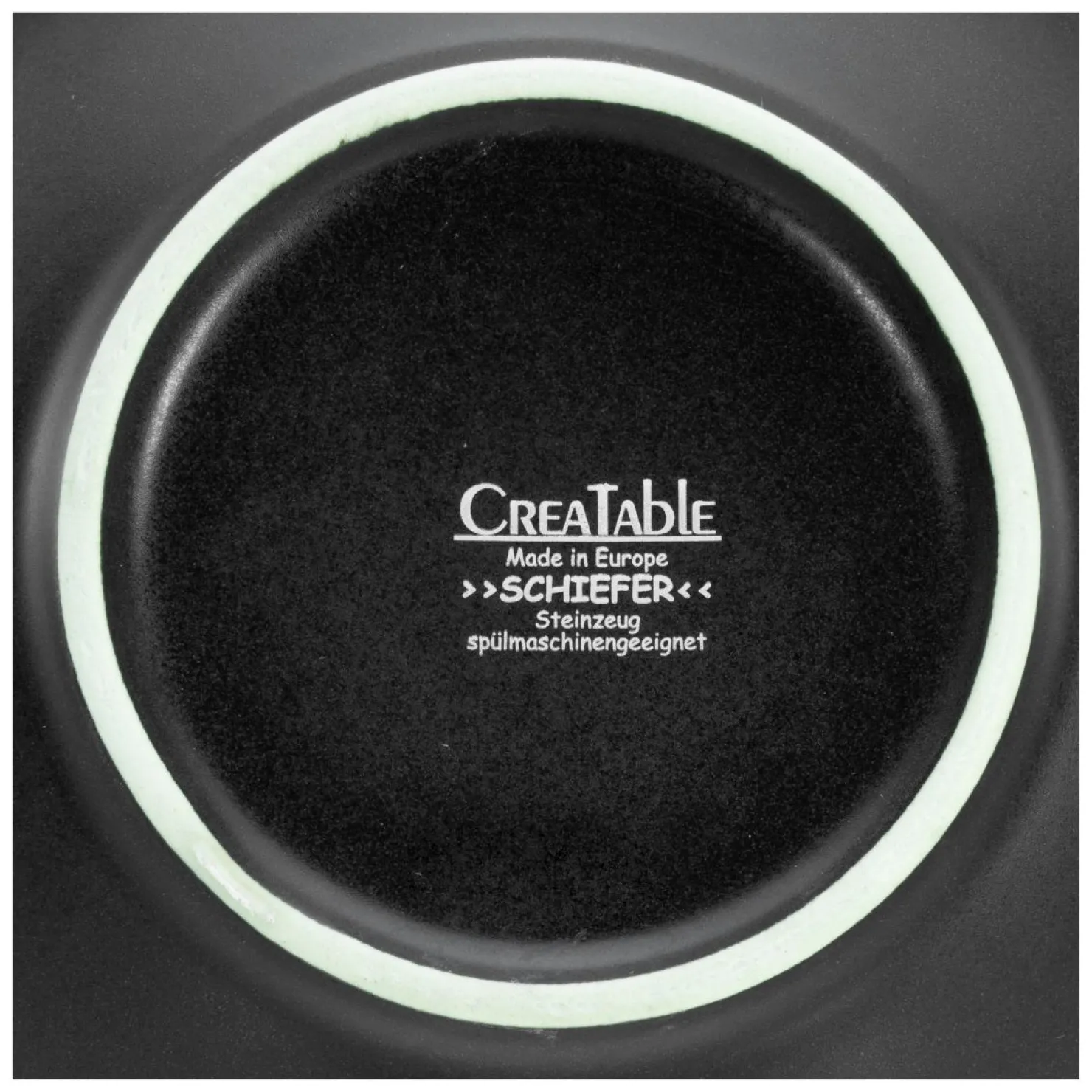 Creatable Pizza & Pasta|Geschirrset|Schiefer - Pastateller 2-tlg - Schwarz
