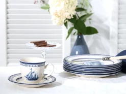 Creatable Geschirrset|Segelschiff - Kaffeeservice 18-tlg - Blau