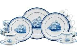 Creatable Geschirrset|Segelschiff - Kombiservice 30-tlg - Blau