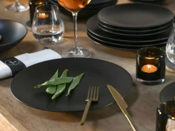 Creatable Geschirrset|Soft Touch - Kombiservice 16-tlg - Schwarz