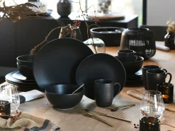 Creatable Geschirrset|Teller|Soft Touch - Tellerset 18-tlg - Schwarz