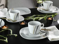 Creatable Geschirrset|Square - Kaffeeservice 18-tlg - Orchidee
