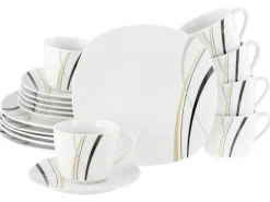 Creatable Geschirrset|Square - Kaffeeservice 18-tlg - Orchidee