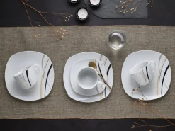 Creatable Geschirrset|Square - Kaffeeservice 18-tlg - Orchidee