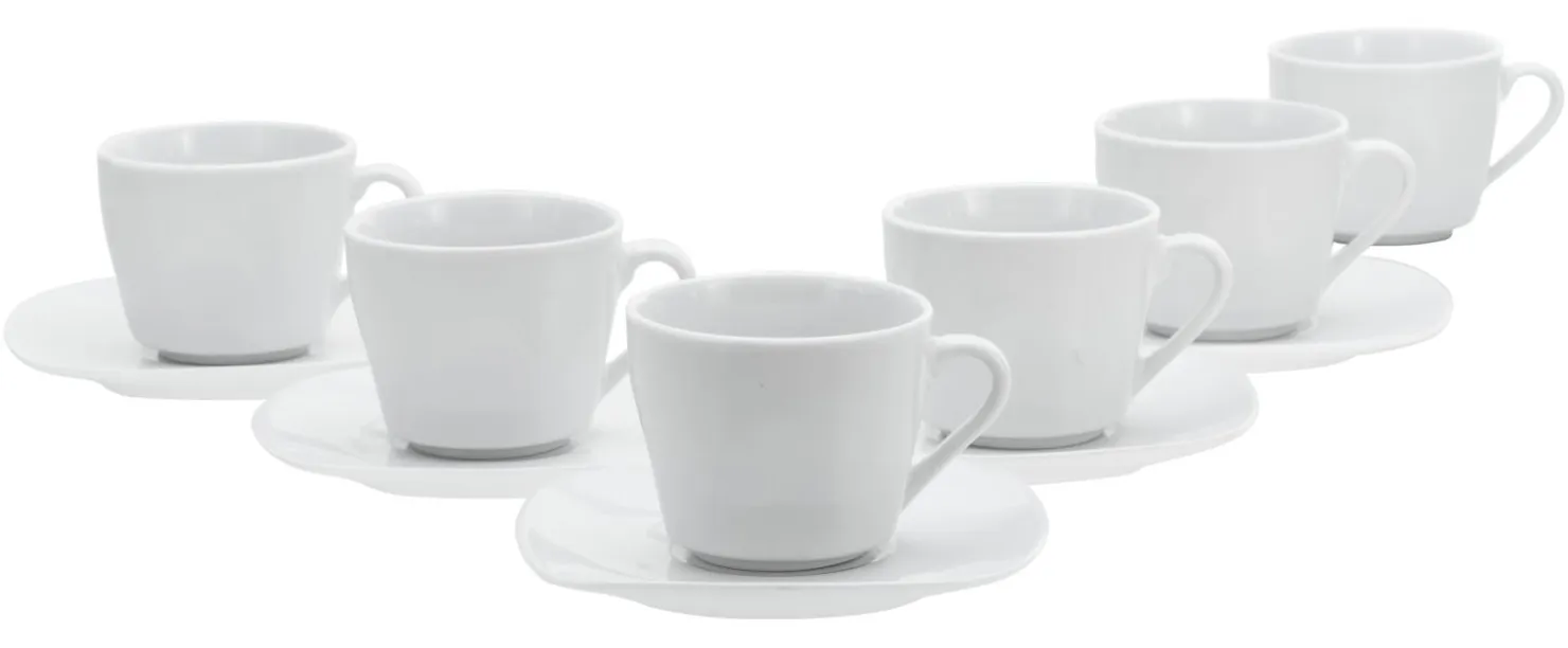 Creatable Becher & Tassen|Square - Kaffeetasssen 12-tlg - Weiss