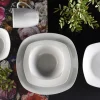 Creatable Geschirrset|Square - Kombiservice 16-tlg - Weiss
