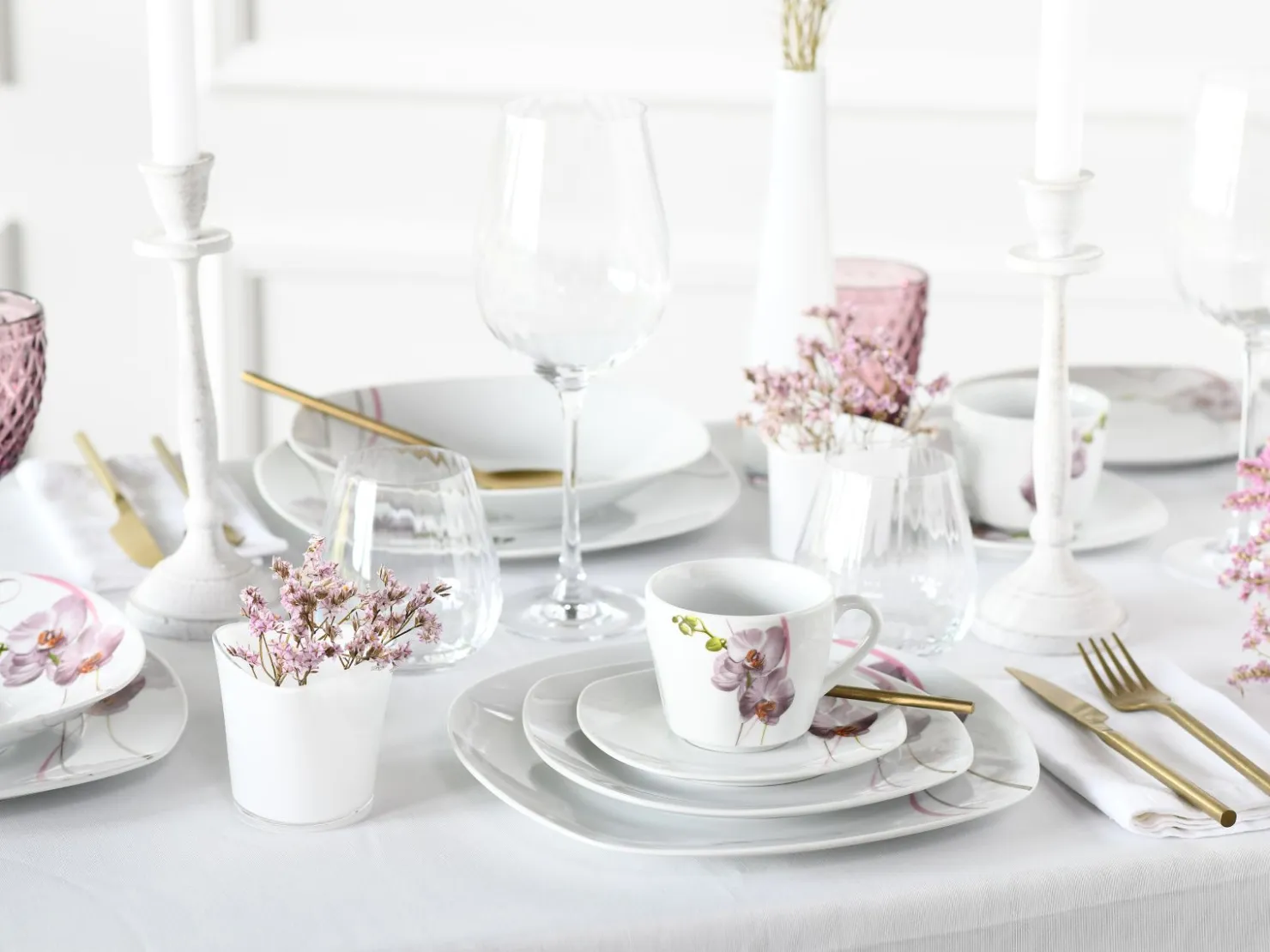Creatable Geschirrset|Square - Kombiservice 30-tlg - Weiss