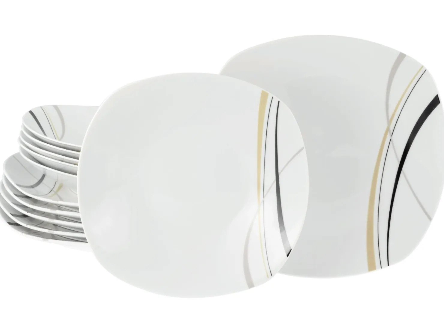 Creatable Geschirrset|Square - Tafelservice 12-tlg - Orchidee