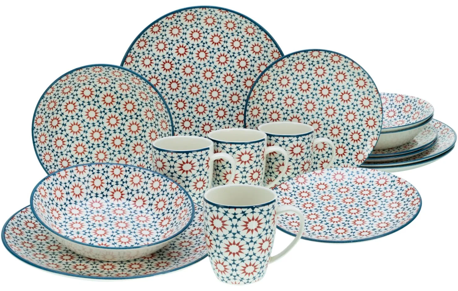 Creatable Geschirrset|Stella - Kombiservice 16-tlg - bunt