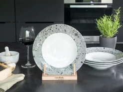 Creatable Geschirrset|Teller|Stone Collection - Pastateller 4-tlg - Bunt