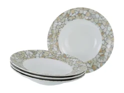 Creatable Geschirrset|Teller|Stone Collection - Pastateller 4-tlg - Bunt
