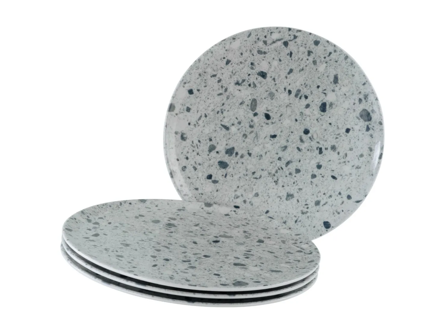 Creatable Geschirrset|Teller|Stone Collection - Pizzateller 4-tlg - Bunt