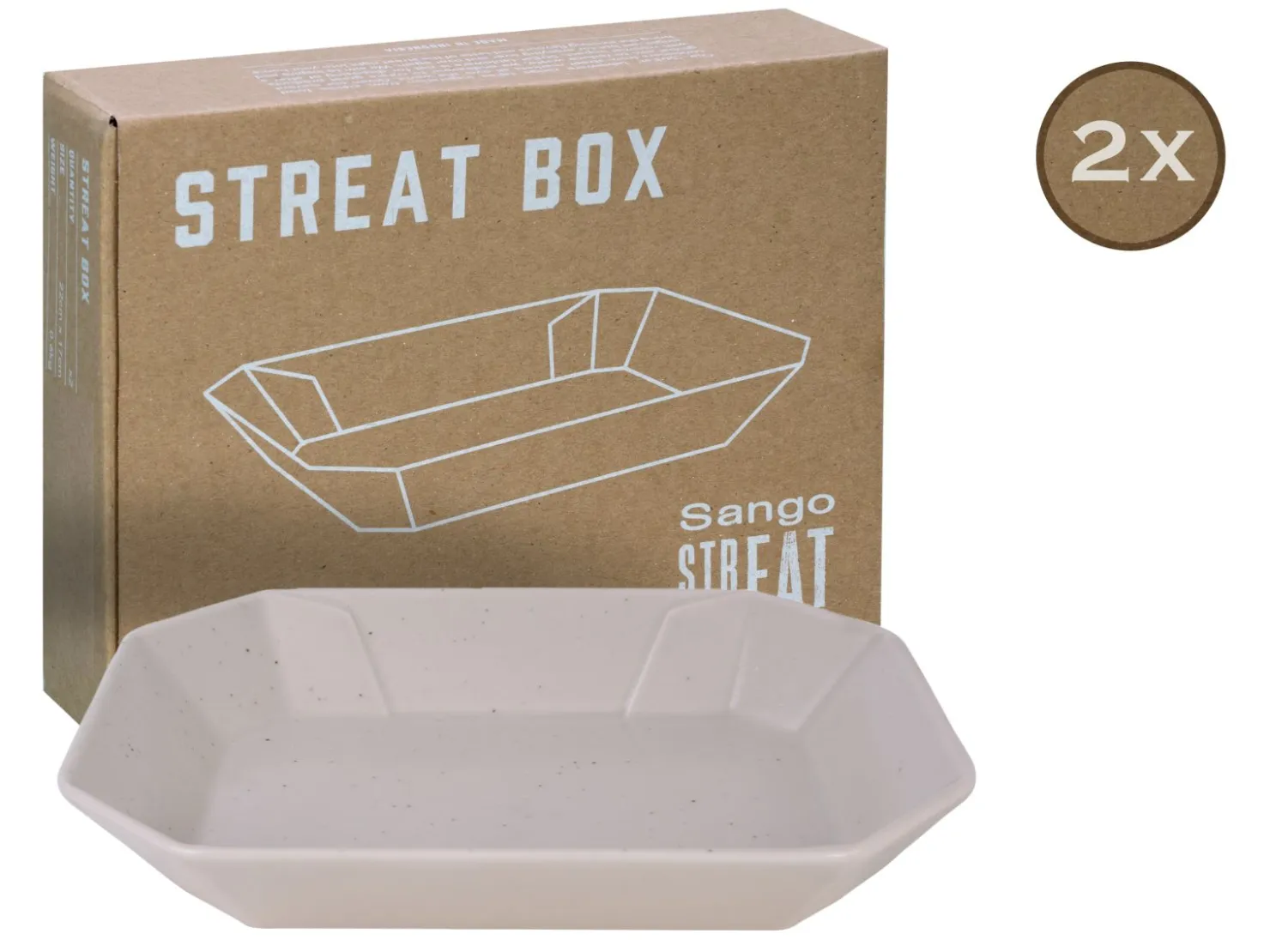 Creatable Geschirrset|Streat Food - Box 2-tlg - Schwarz