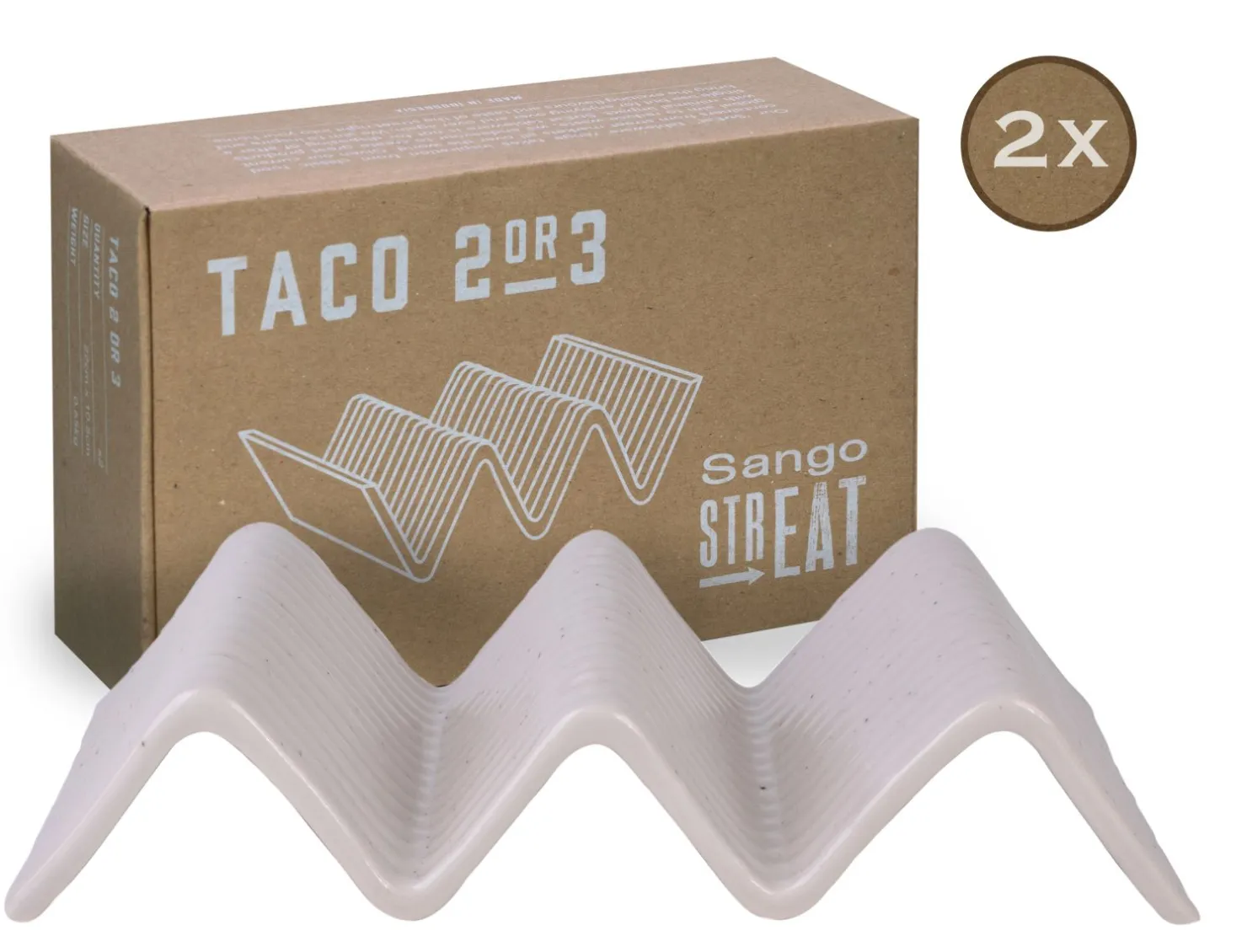 Creatable Geschirrset|Streat Food - Taco Stand 2-tlg - Schwarz