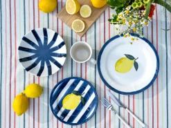 Creatable Geschirrset|Summer Stripes - Kombiservice 16-tlg - Blau