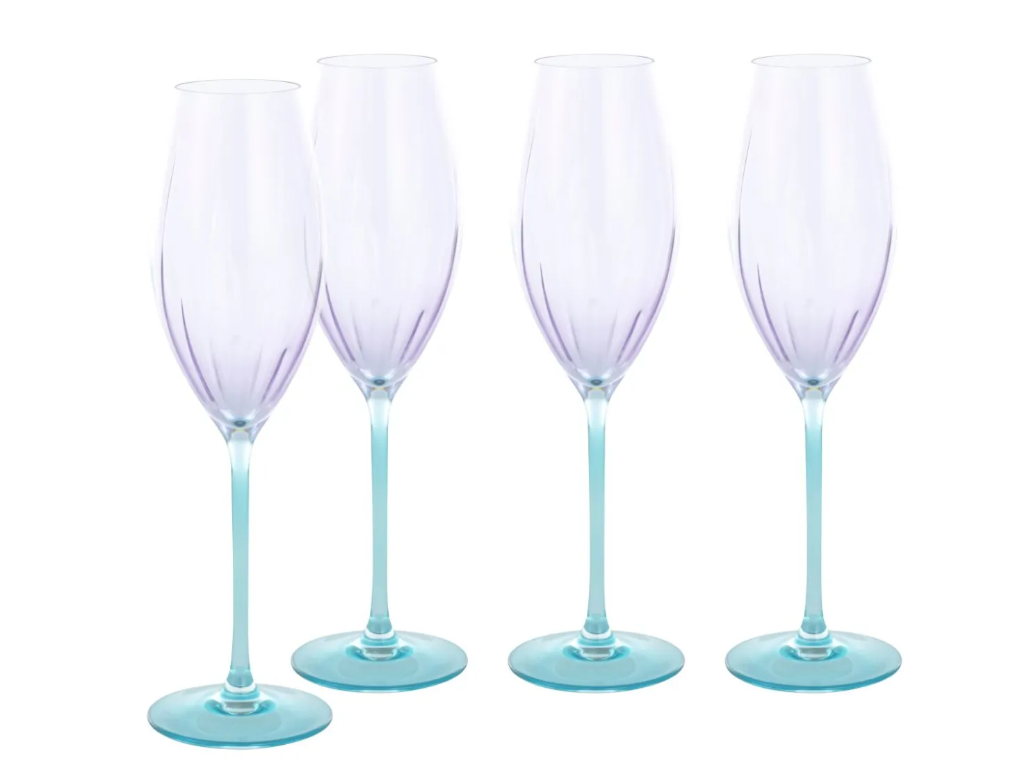 Creatable Gläser|Swirly - Sektglas 4-tlg - Spring