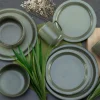 Creatable Geschirrset|Sylt - Kombiservice 8-tlg - Dark green