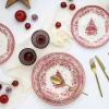 Creatable Geschirrset|Tannenbaum - Tellerset 12-tlg - Rot