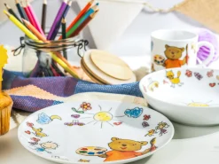 Creatable Geschirrset|Teddy - Kinderservice 3-tlg - Weiss