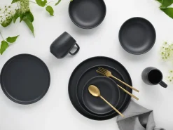 Creatable Geschirrset|Uno - Kombiservice 16-tlg - Black