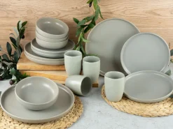 Creatable Geschirrset|Uno - Kombiservice 16-tlg - Grau