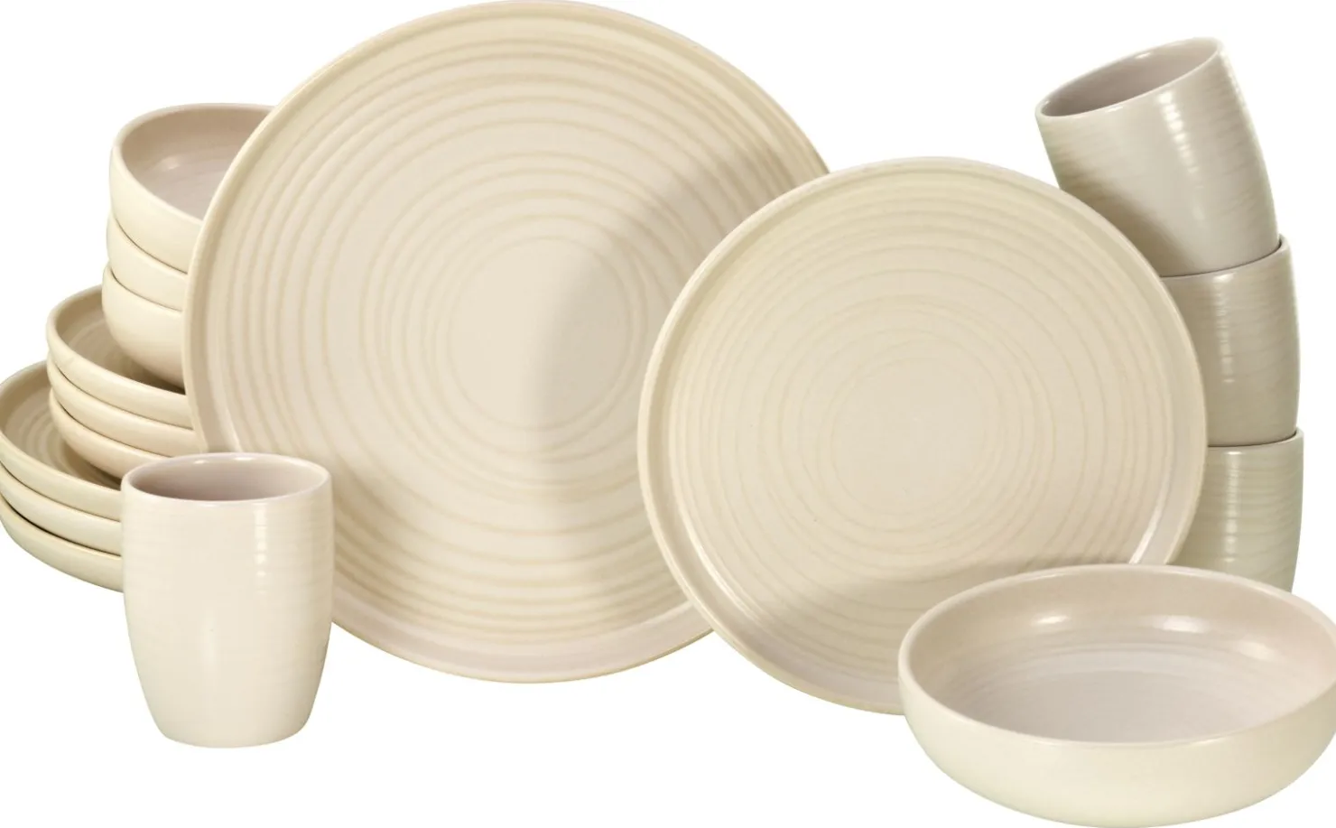 Creatable Geschirrset|Uno - Kombiservice 16-tlg - Grau