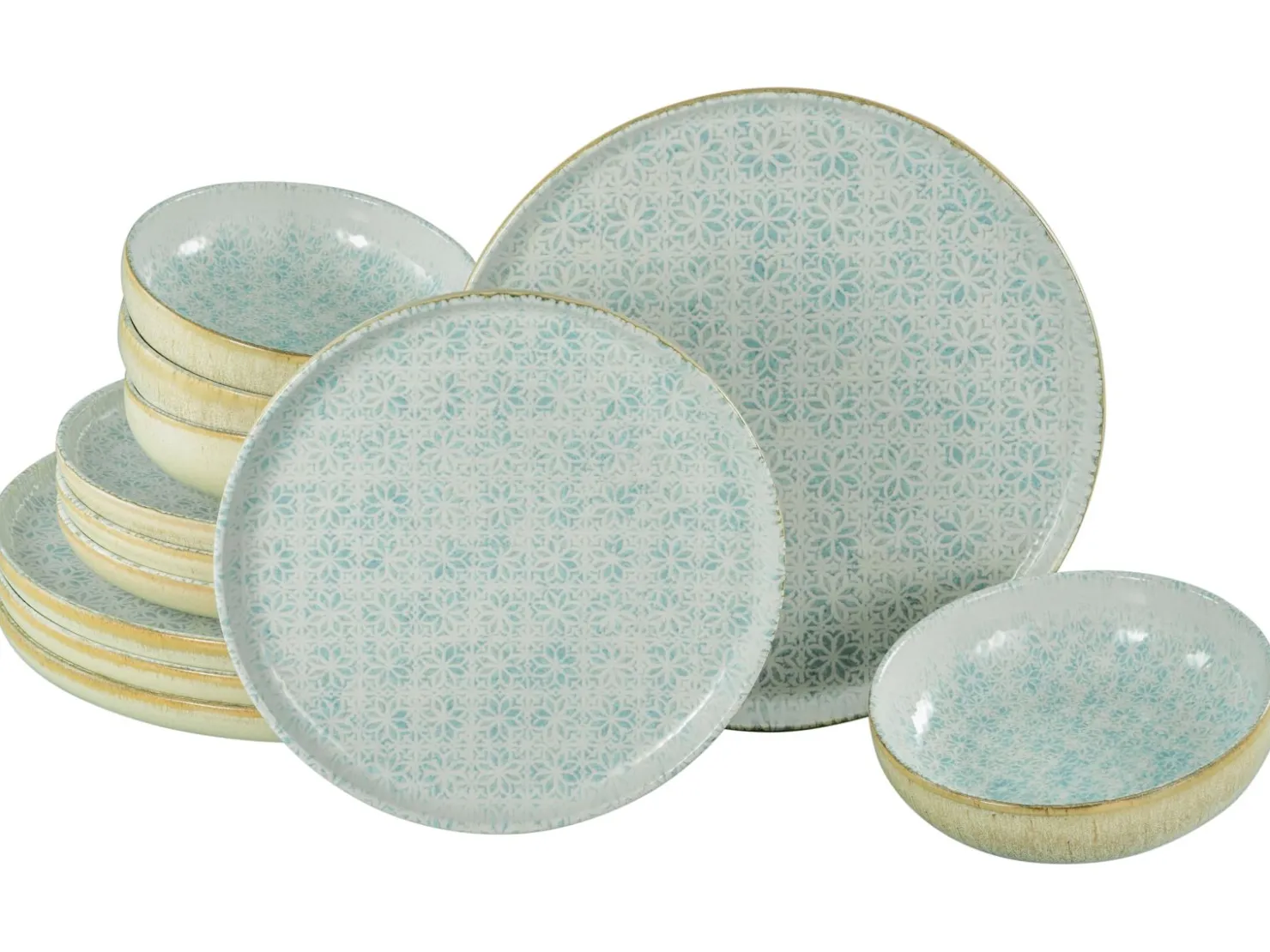 Creatable Geschirrset|Teller|Uno - Tellerset 12-tlg - Offwhite